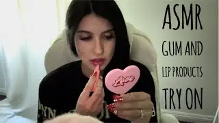 ASMR Chewing Gum + Lip Product Try On Haul 💋💄🫦