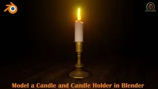 Blender Tutorial | How to model a Candle and candle stand.