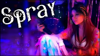 ASMR Intense Spraying Sounds 💎 No Talking, Foam, Crinkle and Sparkling sounds