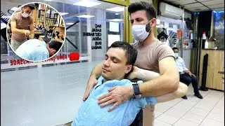 ASMR Powerful Barber Massage with Loud Cracking at Cambeyli's