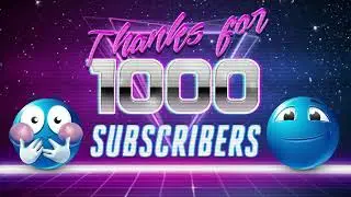 thanks for 1000 subs #animation #backflip #blender #vhs
