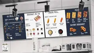 Ice Cream Cafe Digital Menu Board Animation #digitalmenuboard #icecreammenu #restaurant