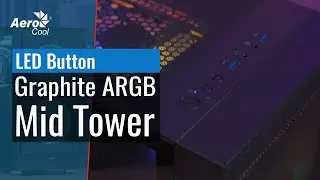 AeroCool Graphite Mid Tower Case - How to Control the RGB Lighting with the PC LED Button