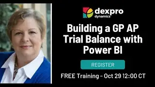 Building a GP AP Trial Balance with Power BI
