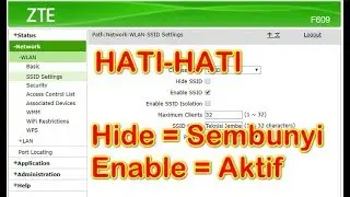 Hati-hati Ketika Menyembunyikan WiFi Bedakan Antara Hide dan Enable