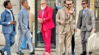 Fall 2025 🍁Real Men’s Street Style from Milan 🇮🇹Luxury Men’s Fashion & Elegant Guys 