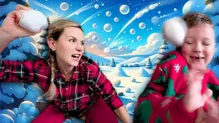 Epic Snowball Fight: Alex VS Mom / Snow Adventures