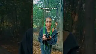 MI SCATTO DELLE FOTO DA SOLA IN UN BOSCO 😱💚🌳