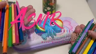 📚✏️ ASMR Gentle Stationery Sounds 🖊️📖  | 無語音 | 文具摩擦音 | 学用品の音 | 학용품 소리 🌙💤