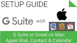 Sync G Suite Mail, Contacts and Calendar on Mac
