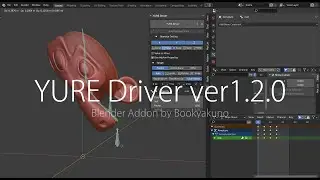 [YURE Driver ver1-2-0] Create a rig that Spring and Wave [Blender Add-on]