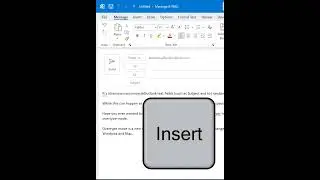 Facing Overwrite Issue in Outlook! NO PROBLEM I Disable OVERTYPE mode