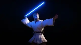 Obi Wan Kenobi's Frontend Animation from Battlefront 2 - Rendered in Blender