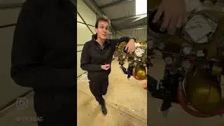 Ed introduces us to his (very gold) engine. 