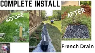 Complete French Drain Installation How To #how #howto #diy