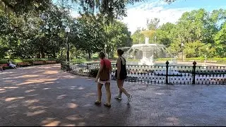 Forsyth Park Sunday morning Walk - Savannah Georgia July 19, 2026 