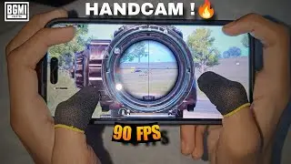 BEST HANDCAM 4 Fingers + GYRO | iPhone 15 PRO MAX ❤️‍🩹 BGMI | LAG ? 🥵 90FPS 😰 20 PING ?