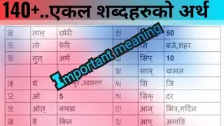EPS TOPIK WORDS MEANING/ एकल कोरियन शब्दार्थ