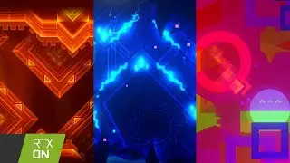 RTX Pack! (Africa Circles, Lightning Glare, SFW) | Geometry Dash [4K]