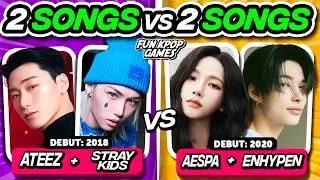 ✨2 SONGS VS 2 SONGS SAME DEBUT YEAR | SAVE ONE DROP ONE KPOP #1 - FUN KPOP GAMES 2024
