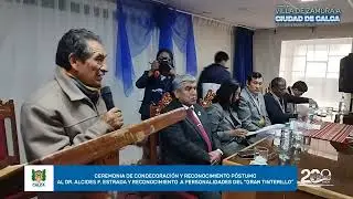 Homenaje Película El Gran Tinterillo Concejo Provincial de Calca