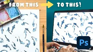 Digitize Your Hand Painted Art with Photoshop: A Step by Step Guide