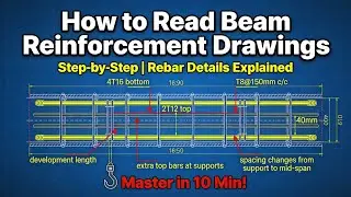 How to Read beam drawing | Smithika Engineers | in Telugu 