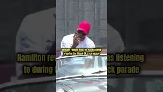 Hamilton reveals what he was listening too during the Miami GP track parade... 