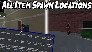 All Item Spawn Locations In YBA | Your Bizarre Adventure | Roblox