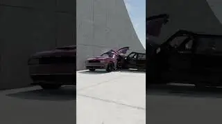 200KM/H Dodge Hellcat Crash Test 😱#shorts