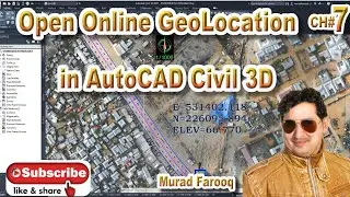 Geolocation in AutoCAD Civil 3D | Google Map overlay in AutoCAD | Online Satellite Map Autodesk Map.
