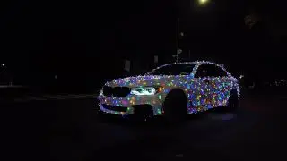 PUTTING CHRISTMAS LIGHTS ON MY BMW GONE WRONG 🤯🎄🎅🏻