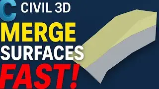 How to Merge or Combine Two Surfaces in AutoCAD Civil 3D | Surface Join Tutorial