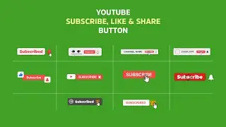 green screen Youtube Subscribe button | youtube like | like and subscribe