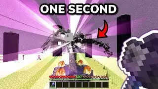 HOW I INSTANTLY DEFEATED THE ENDER DRAGON in Minecraft Bedrock Survival (Ep. 48)