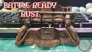 How To Paint Simple, Battle Ready, Rusty Terrain ! Beginner Friendly Painting Tutorials - WGC