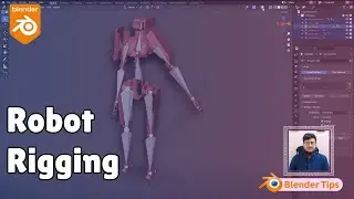 Blender Robot Rigging & Weight Painting | Full Workflow Breakdown