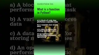 Python Qn. 55 | Python Questions and Answers | Tech NS Arena #programmingquiz