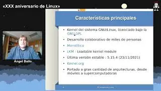 Charla 30 Aniversario del Núcleo de Linux