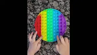 Satisfying Pop It Large Rainbow 🌈 Pop it Fidget Toys AMSR