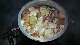 Пиролизная печь и афганский казан. Крым. Саки. 09.07.2022.