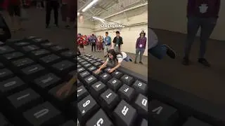 how fast can i type on this giant keyboard?