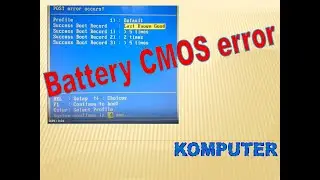 CMOS error, mainboard Gigabyte...