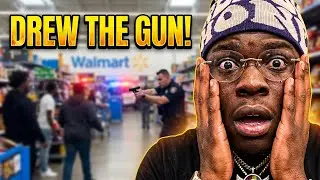 SHOPLIFTER DRAWS WEAPON ON POLICE OFFICER