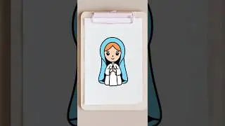 how to draw mother mary