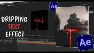 Dripping Text Effect Tutorial In After Effects | Viral Text Animation Tutorial 