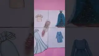 Elsa vs Anna Shine In Dress At Roulette Choice #shorts #dolls #shortsvideos #dressdesign