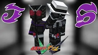 Kamen Rider Skull & Joker Addon For Minecraft PE/Bedrock 1.21 (1.21.21+ support)