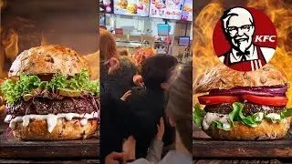 Давка в KFC или как урвать халявный бургер. Это Москва