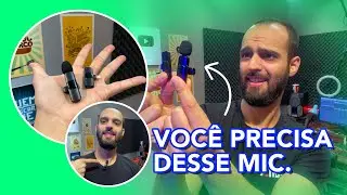 MICROFONE DE LAPELA SEM FIO PARA CELULAR (SALVE O ÁUDIO DO SEU VÍDEO)
